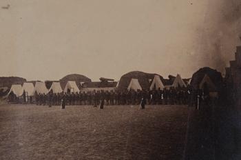 `Dress Parade in Fort Wagner, Morris Island` Photograph