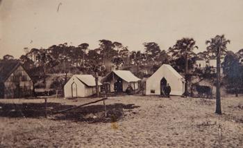 `Camp of Lieut. Col. Hall on Folly Island` Photograph